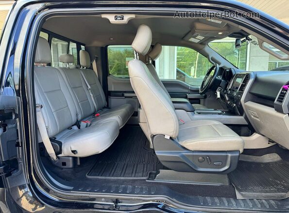 1FTEX1EP9LKE17445 2020 FORD F150 Black წინა სალონის ხედი
