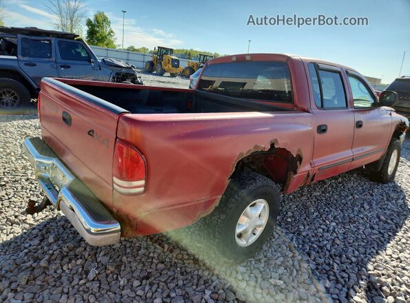 1B7HG2AZ7YS751538 2000 DODGE DAKOTA Red Передня права чверть