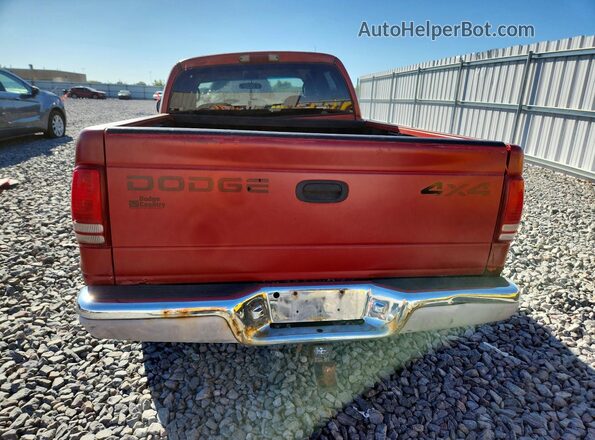 1B7HG2AZ7YS751538 2000 DODGE DAKOTA Red Вид салону спереду