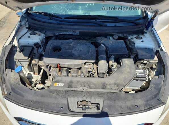 5NPE24AFXGH375823 2016 HYUNDAI SONATA White Widok komory silnika