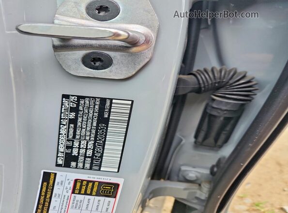 W1KLF4GBXTA203539 2026 MERCEDES-BENZ E-CLASS Gray VIN კოდის სტიკერის ხედი
