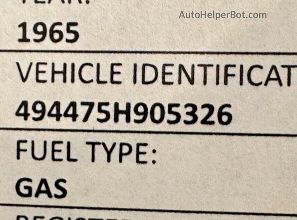 494475H905326 1965 BUICK RIVIERA Red Vista de los asientos traseros