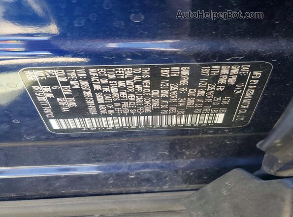 JN8BT3BB1SW149084 2025 NISSAN ROGUE Blue სალონის 360-გრადუსიანი ხედი