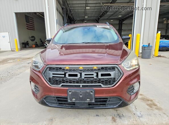 1FMCU9GD6JUA22816 2018 FORD ESCAPE Red Вид ззаду