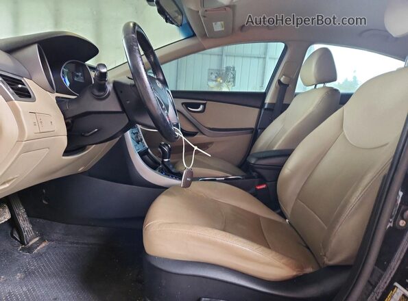 KMHDH4AE9GU629637 2016 HYUNDAI ELANTRA Black Вид панелі приладів