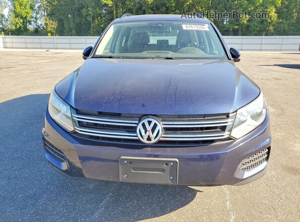 WVGBV7AX0GW601152 2016 VOLKSWAGEN TIGUAN Blue უკანა ხედი