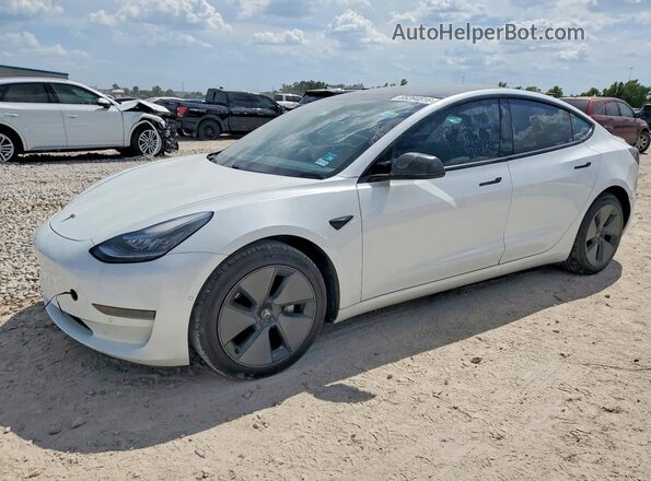 5YJ3E1EA5MF853720 2021 TESLA MODEL 3 Белый Задняя левая четверть