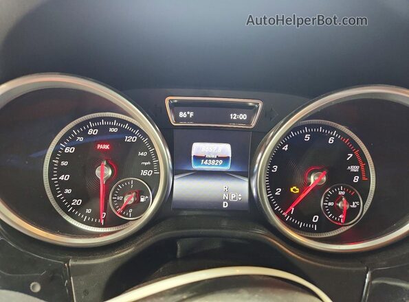 4JGDA5HB0GA707570 2016 MERCEDES-BENZ GLE Gray ხელსაწყოთა პანელის ხედი