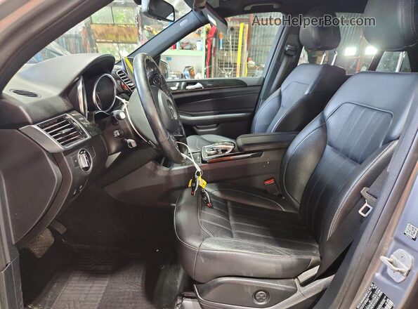 4JGDA5HB0GA707570 2016 MERCEDES-BENZ GLE Gray წინა სალონის ხედი