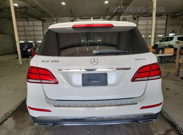 4JGDA5HB0HA938423 2017 MERCEDES-BENZ GLE White Հետևի տեսք