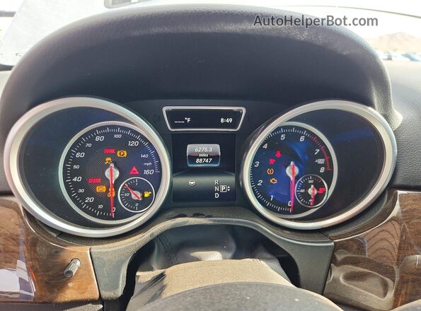 4JGDA5HB5GA771958 2016 MERCEDES-BENZ GLE Silver Вид щитка приладів