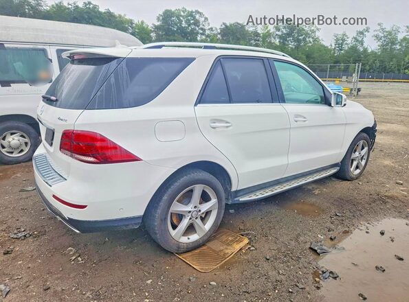 4JGDA5HB5HA893463 2017 MERCEDES-BENZ GLE White Задня права чверть