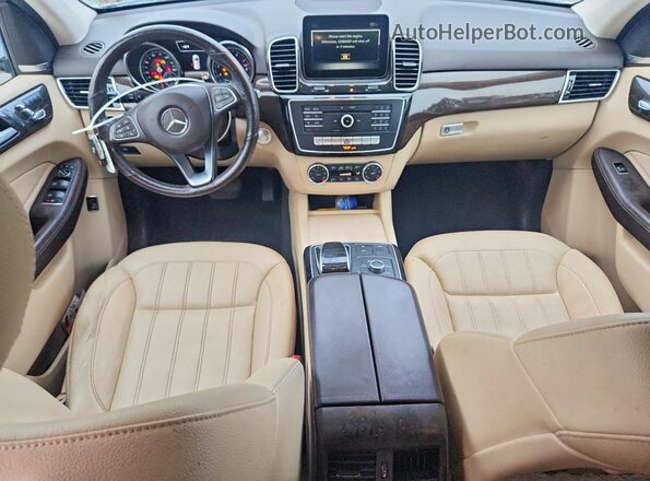 4JGDA5HB5HA893463 2017 MERCEDES-BENZ GLE White Вид панелі приладів
