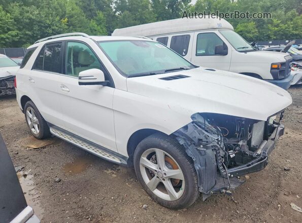 4JGDA5HB5HA893463 2017 MERCEDES-BENZ GLE White Передня права чверть