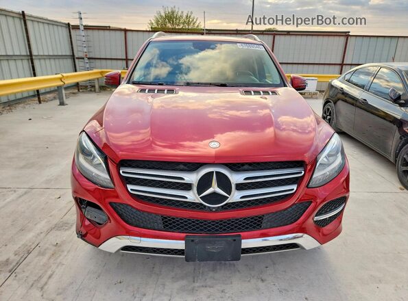 4JGDA5HB6GA643020 2016 MERCEDES-BENZ GLE Red Vista frontal