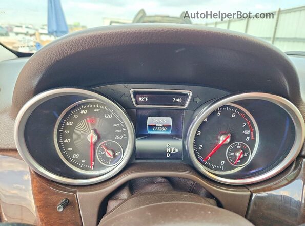4JGDA5HB6GA643020 2016 MERCEDES-BENZ GLE Red Vista del cuadro de instrumentos