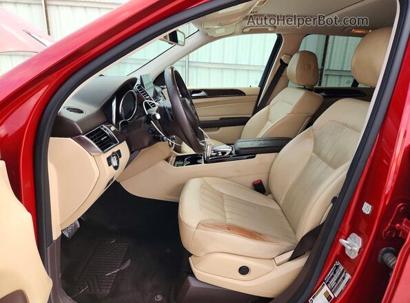4JGDA5HB6GA643020 2016 MERCEDES-BENZ GLE Red Vista interior delantera