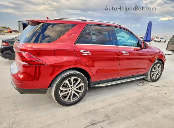 4JGDA5HB6GA643020 2016 MERCEDES-BENZ GLE Red Trasero derecho