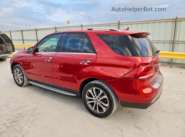 4JGDA5HB6GA643020 2016 MERCEDES-BENZ GLE Red Trasero izquierdo