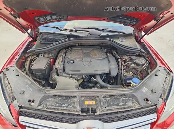 4JGDA5HB6GA643020 2016 MERCEDES-BENZ GLE Red Vista del compartimento del motor