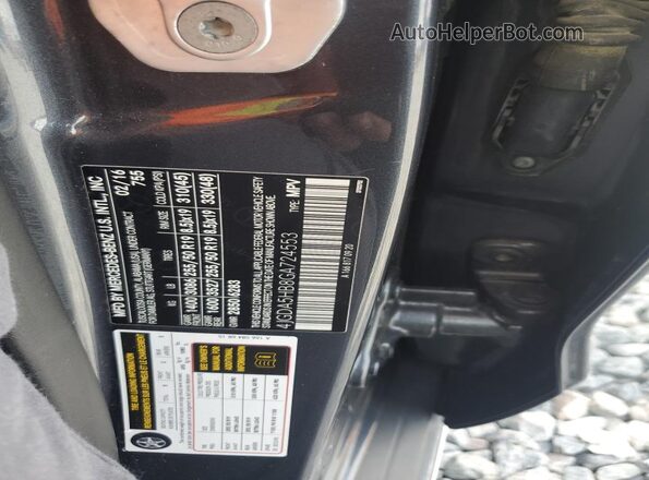 4JGDA5HB8GA724553 2016 MERCEDES-BENZ GLE Gray Widok naklejki z numerem VIN