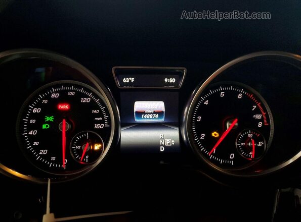 4JGDA5HB8GA734046 2016 MERCEDES-BENZ GLE Black Instrument cluster view