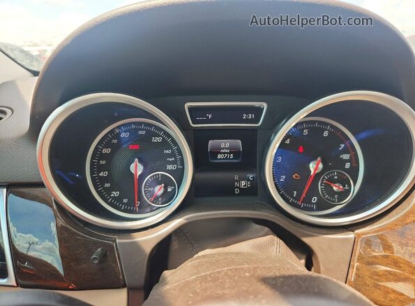 4JGDA5HB8HA933180 2017 MERCEDES-BENZ GLE Blue Vista del cuadro de instrumentos
