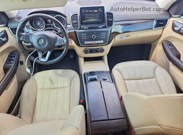4JGDA5HB8HA933180 2017 MERCEDES-BENZ GLE Blue Vista del salpicadero