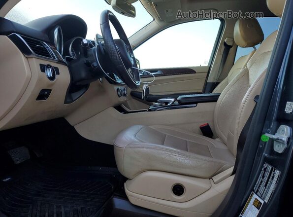 4JGDA5HBXGA757182 2016 MERCEDES-BENZ GLE Gray Widok wnętrza z przodu