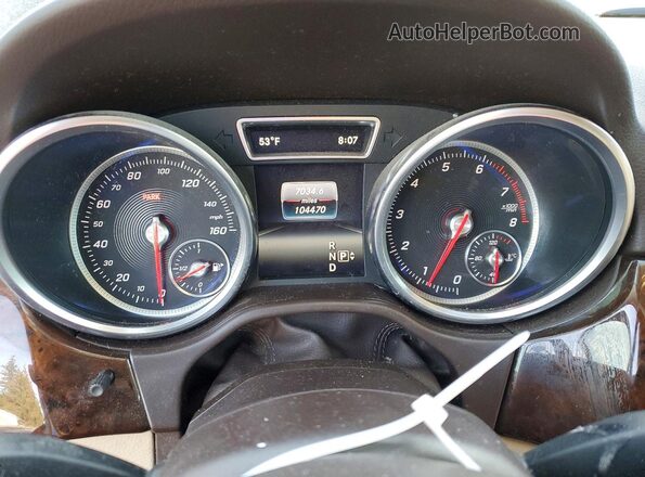 4JGDA5HBXGA757182 2016 MERCEDES-BENZ GLE Gray Widok zestawu wskaźników