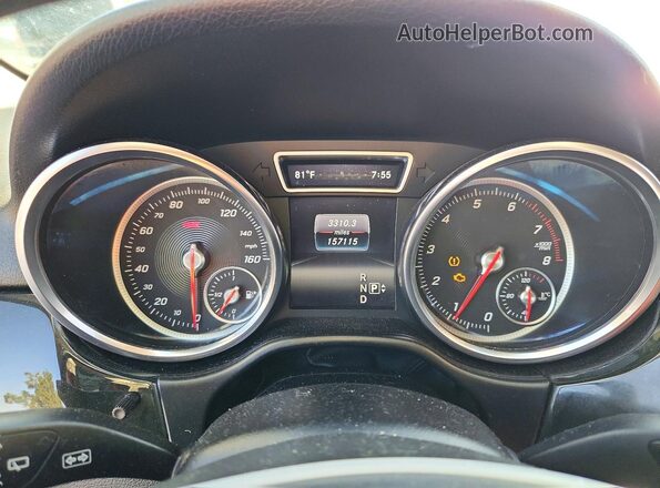 4JGDA5JB2GA675506 2016 MERCEDES-BENZ GLE White Вид щитка приладів