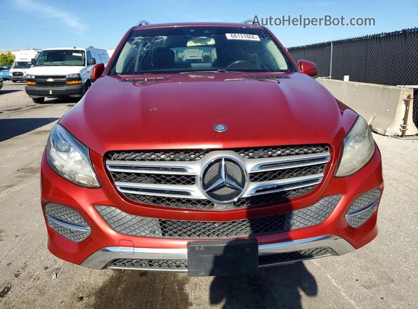 4JGDA5JB2GA786752 2016 MERCEDES-BENZ GLE Red Front view