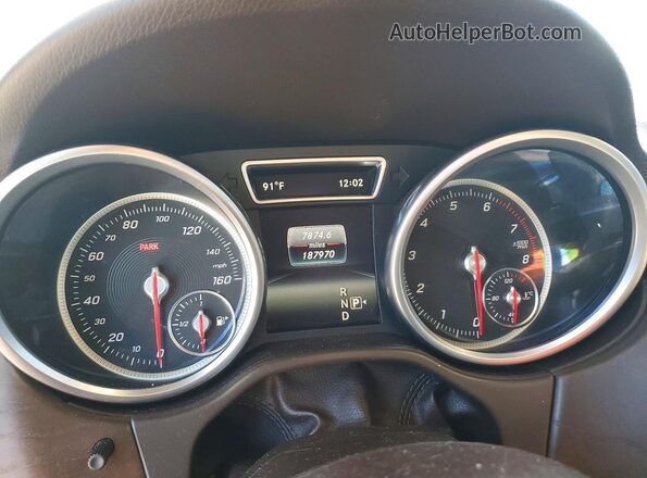 4JGDA5JB2GA786752 2016 MERCEDES-BENZ GLE Red Instrument cluster view