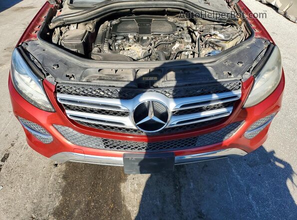 4JGDA5JB2GA786752 2016 MERCEDES-BENZ GLE Red Engine compartment view