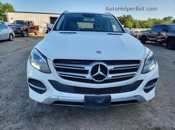 4JGDA5JB6GA678649 2016 MERCEDES-BENZ GLE White Widok z przodu