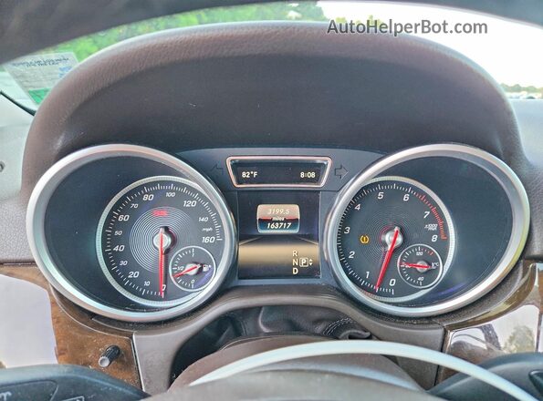 4JGDA5JB6GA678649 2016 MERCEDES-BENZ GLE White Widok zestawu wskaźników