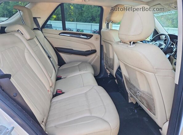4JGDA5JB6GA678649 2016 MERCEDES-BENZ GLE White Widok wnętrza z tyłu