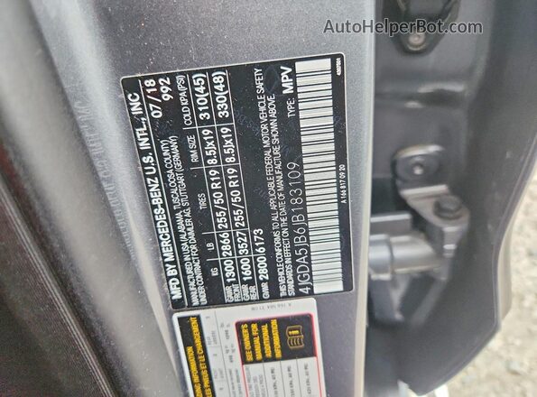 4JGDA5JB6JB183109 2018 MERCEDES-BENZ GLE Gray ძრავის განყოფილების ხედი