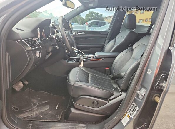 4JGDA5JB6JB183109 2018 MERCEDES-BENZ GLE Gray წინა სალონის ხედი