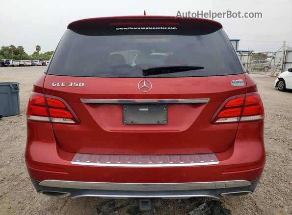 4JGDA5JB7GA758770 2016 MERCEDES-BENZ GLE Maroon Vista trasera