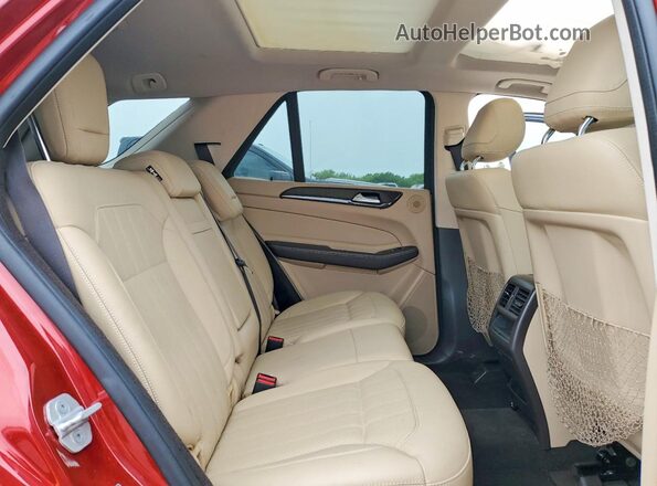 4JGDA5JB7GA758770 2016 MERCEDES-BENZ GLE Maroon Vista de los asientos traseros