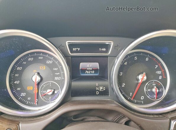 4JGDA5JB7GA758770 2016 MERCEDES-BENZ GLE Maroon Vista del cuadro de instrumentos
