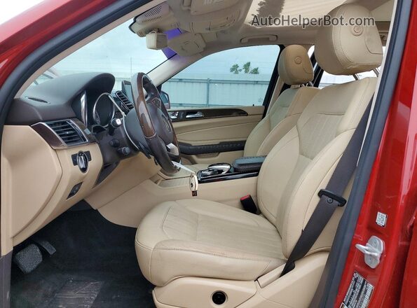 4JGDA5JB7GA758770 2016 MERCEDES-BENZ GLE Maroon Vista interior delantera