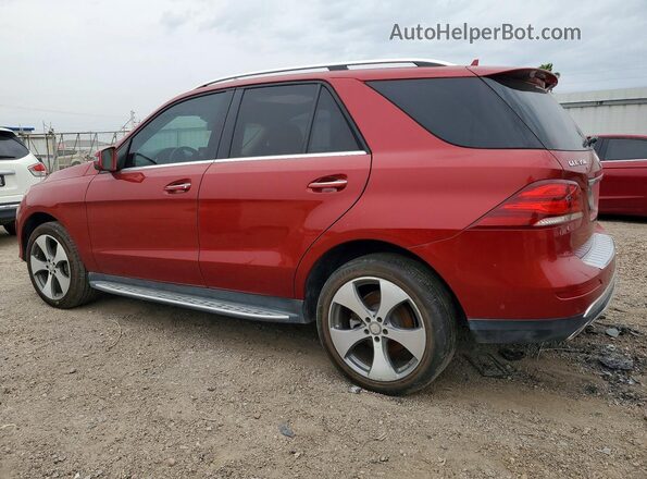 4JGDA5JB7GA758770 2016 MERCEDES-BENZ GLE Maroon Trasero izquierdo