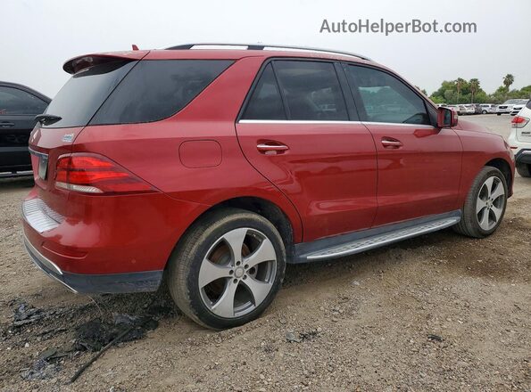 4JGDA5JB7GA758770 2016 MERCEDES-BENZ GLE Maroon Trasero derecho