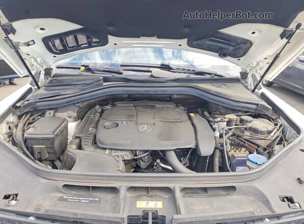 4JGDA5JB7HA982025 2017 MERCEDES-BENZ GLE White Vista del compartimento del motor