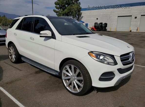 4JGDA5JB8GA624611 2016 MERCEDES-BENZ GLE Белый Передняя правая четверть