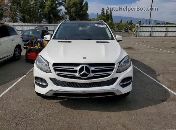 4JGDA5JB8GA624611 2016 MERCEDES-BENZ GLE Белый Вид спереди