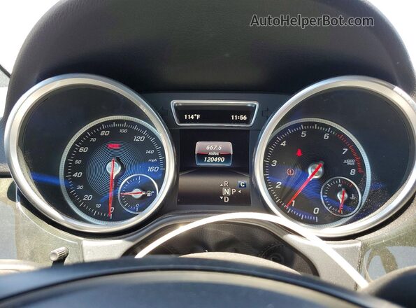 4JGDA5JB8HA827760 2017 MERCEDES-BENZ GLE White Вид щитка приладів