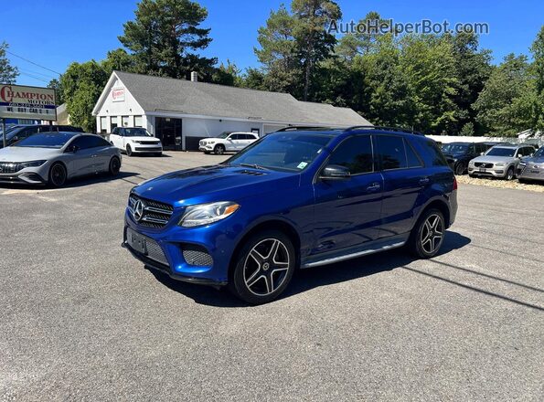 4JGDA5JB9JB018588 2018 MERCEDES-BENZ GLE Blue Trasero izquierdo